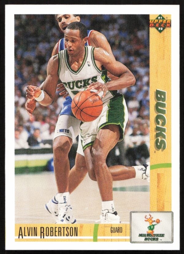 1991 Upper Deck Alvin Robertson #244 (Front)