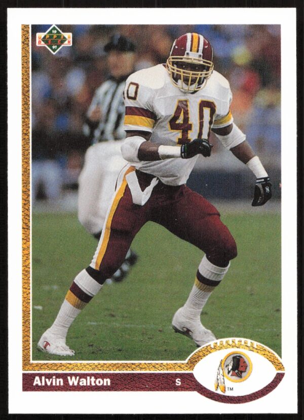 1991 Upper Deck Alvin Walton #417 (Front)