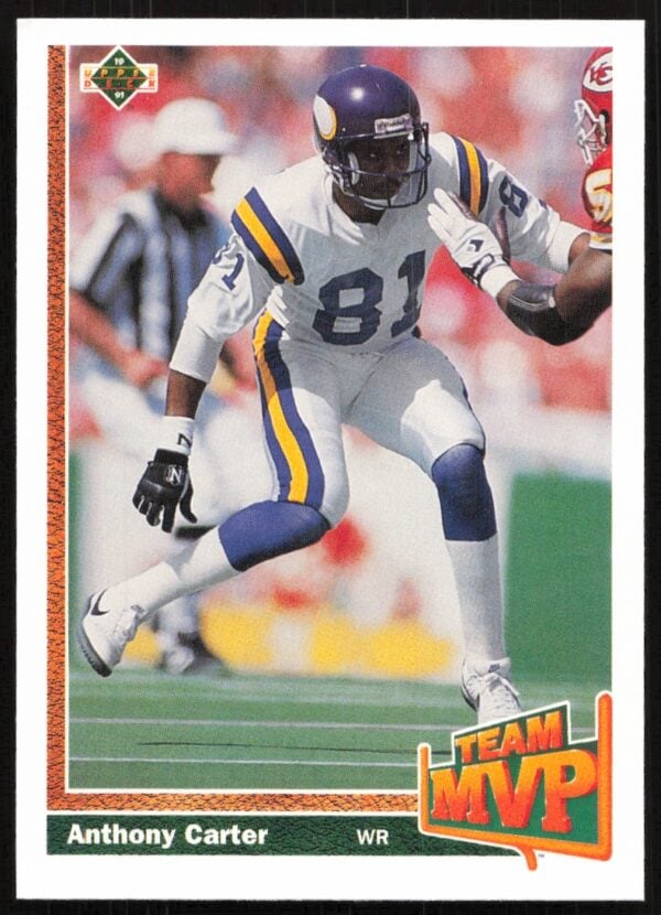 1991 Upper Deck Anthony Carter #466 (Front)