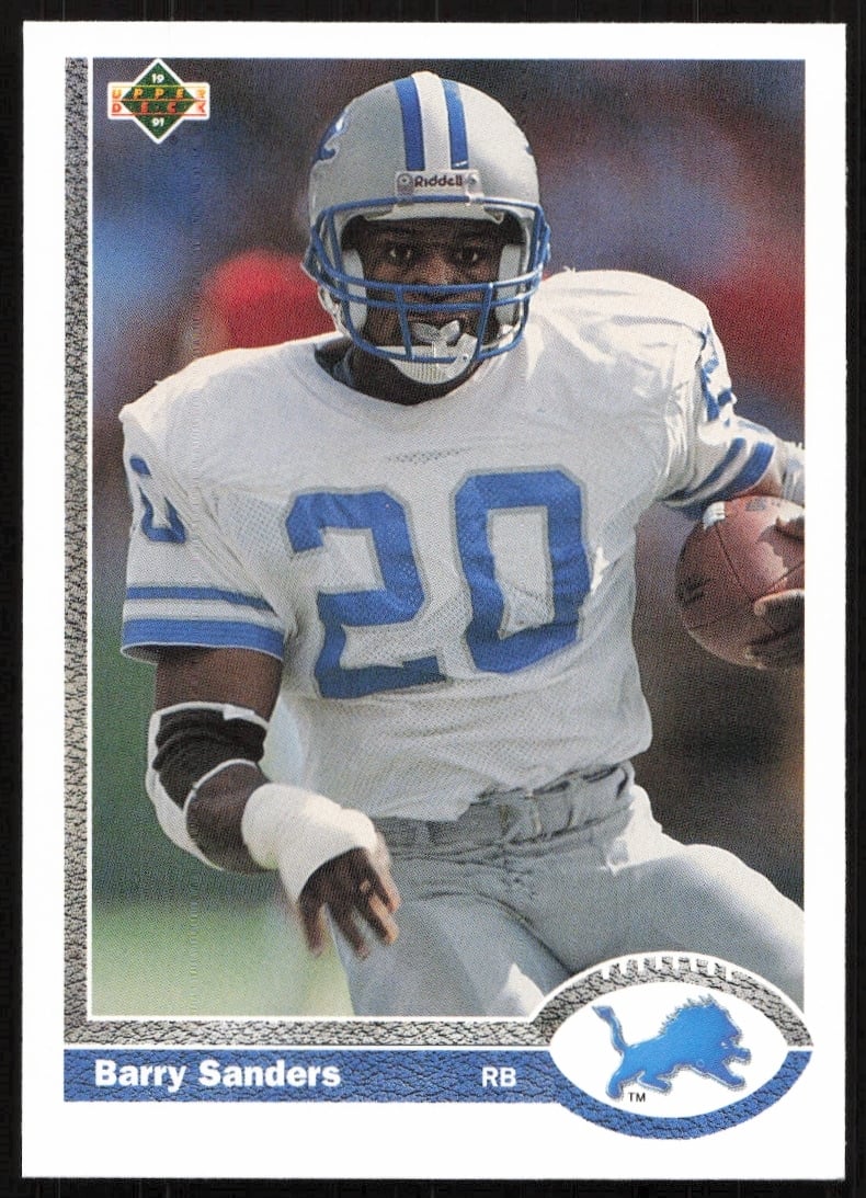 1991 Upper Deck Barry Sanders #444 (Front)