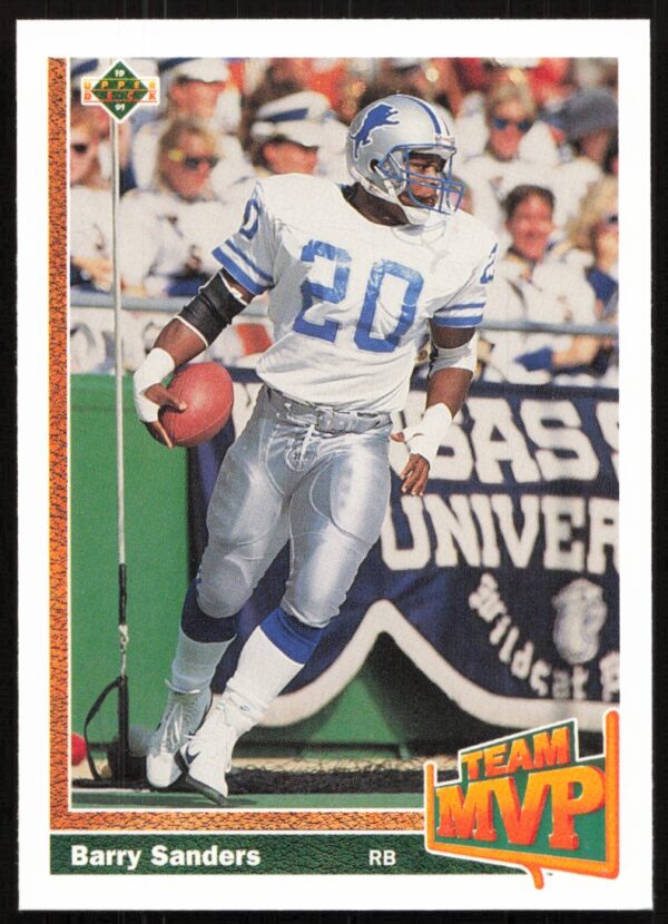 1991 Upper Deck Barry Sanders #458 (Front)