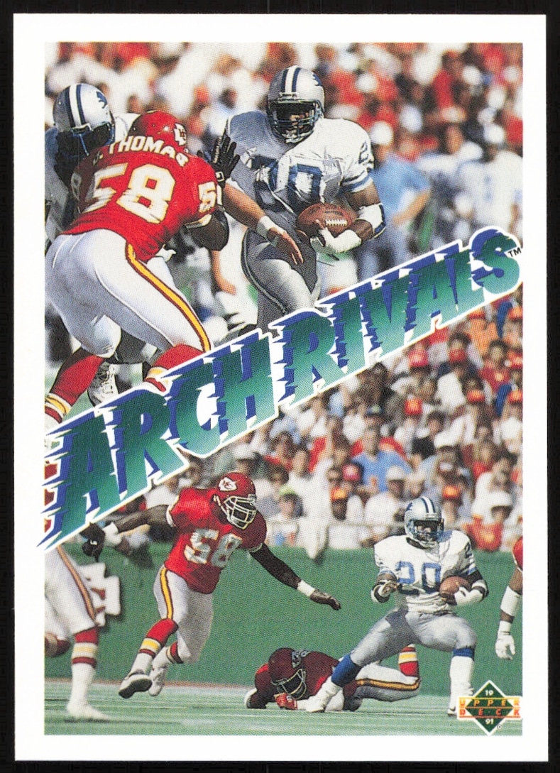 1991 Upper Deck Barry Sanders / Derrick Thomas AR #656 (Front)