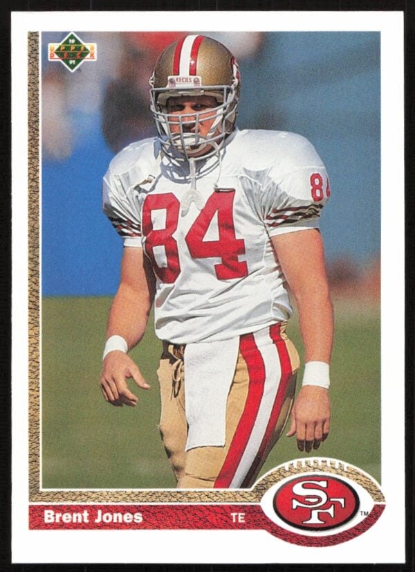 1991 Upper Deck Brent Jones #351 (Front)