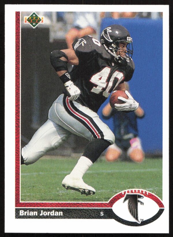 1991 Upper Deck Brian Jordan #596 (Front)