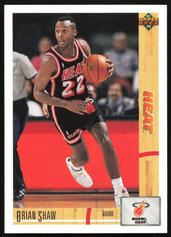 1991 Upper Deck Brian Shaw #496 (Front)