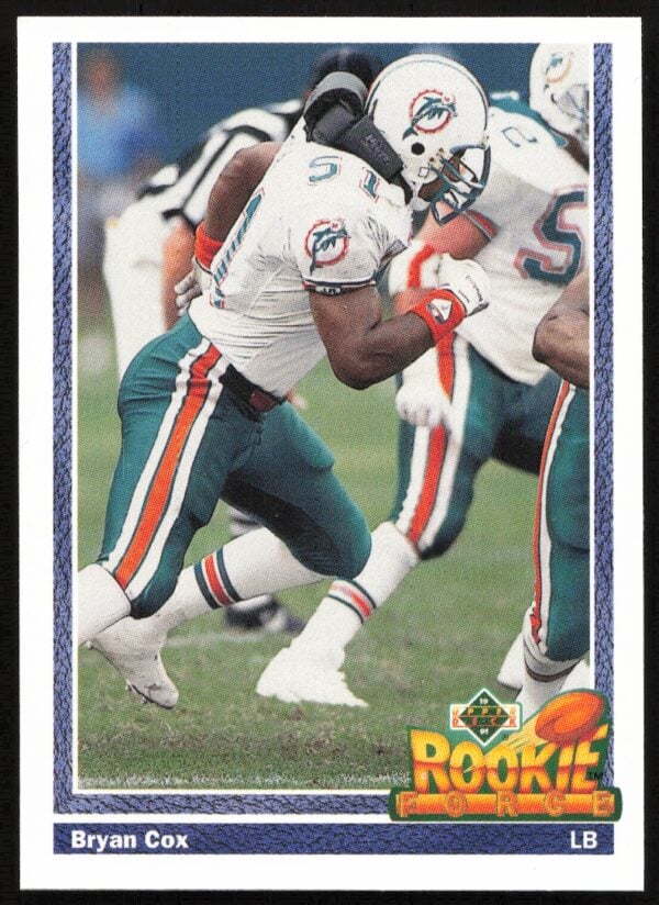 1991 Upper Deck Bryan Cox #607 (Front)