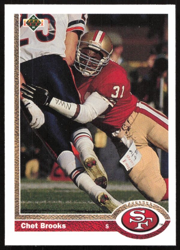 1991 Upper Deck Chet Brooks #492 (Front)