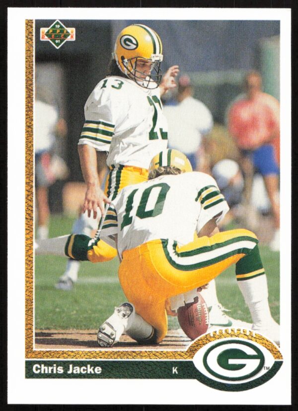 1991 Upper Deck Chris Jacke #577 (Front)