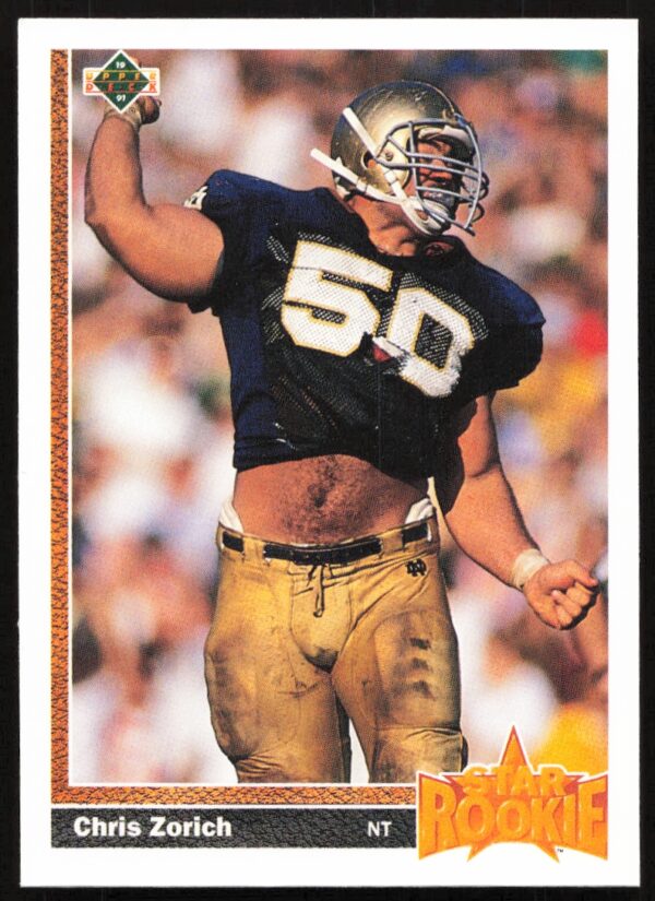 1991 Upper Deck Chris Zorich #10 (Front)