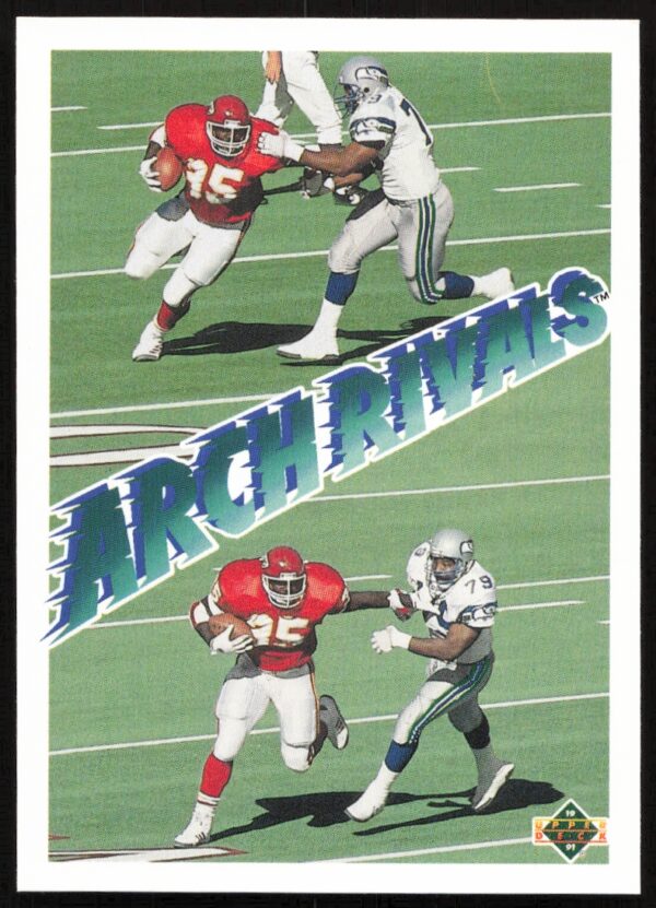 1991 Upper Deck Christian Okoye / Jacob Green AR #658 (Front)