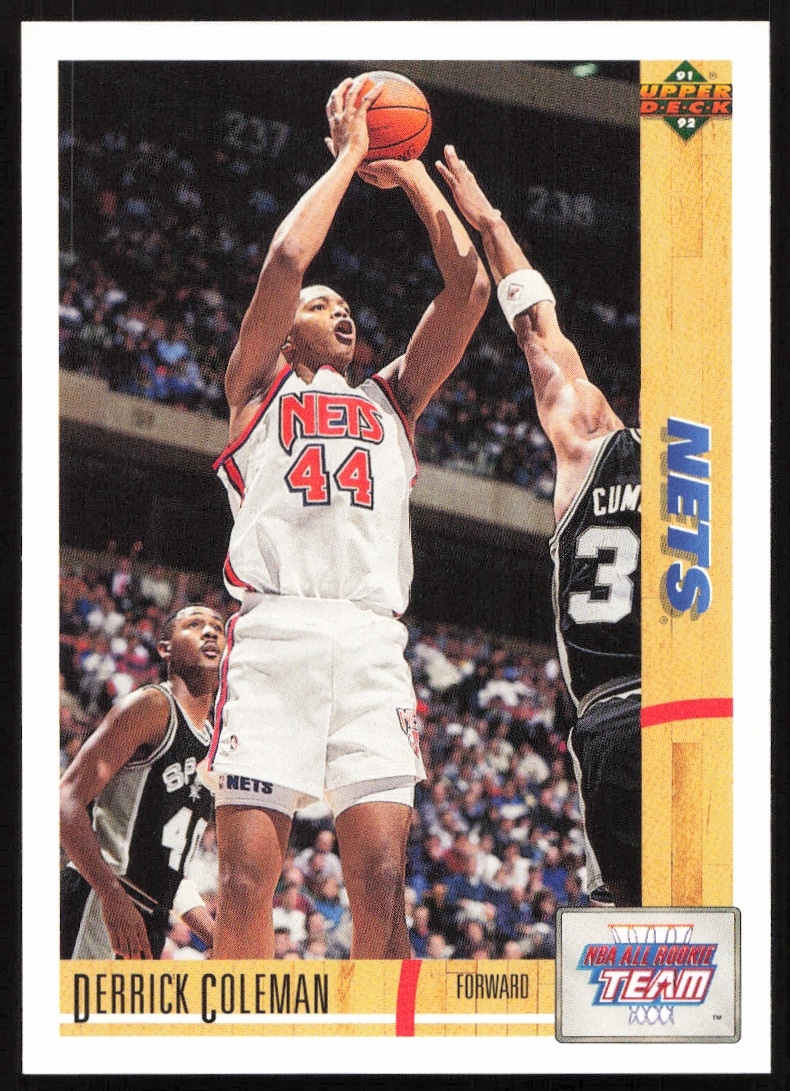 1991 Upper Deck Derrick Coleman #35 (Front)