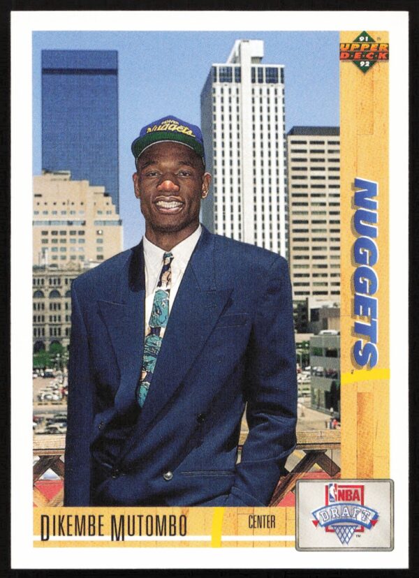 1991 Upper Deck Dikembe Mutombo #3 (Front)