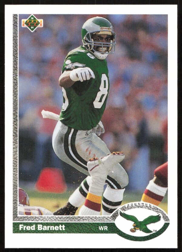 1991 Upper Deck Fred Barnett #357 (Front)