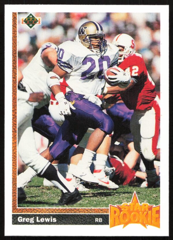 1991 Upper Deck Greg Lewis #22 (Front)