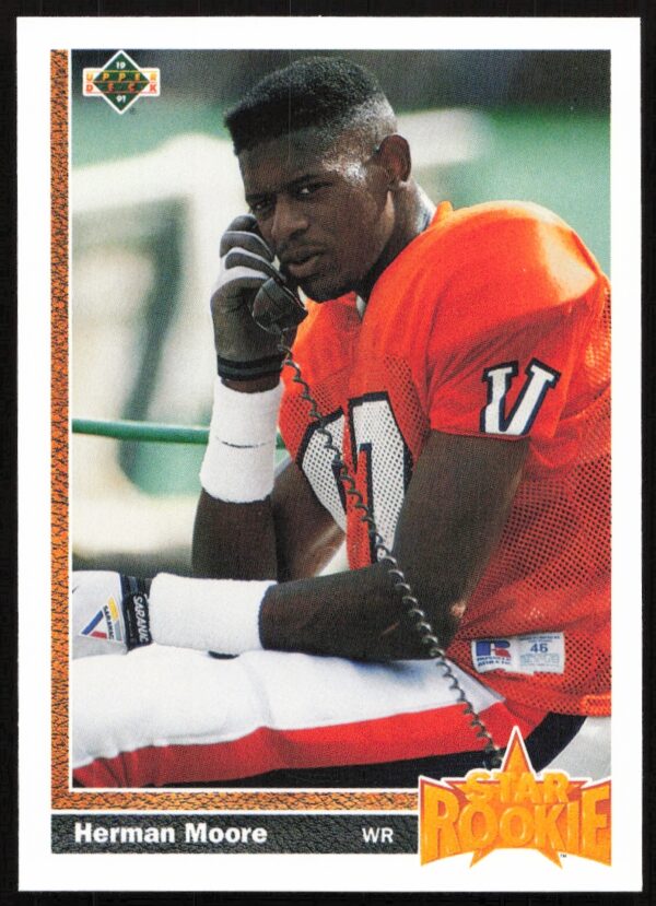 1991 Upper Deck Herman Moore #17 (Front)