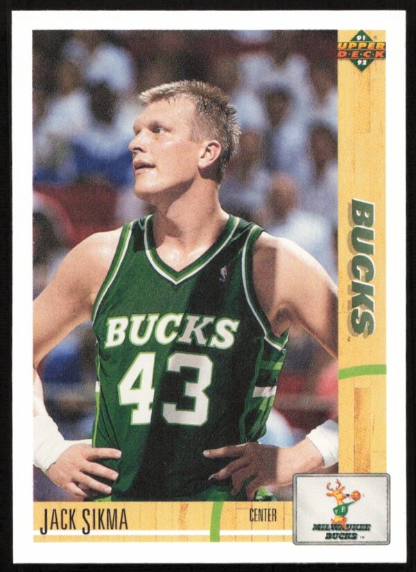 1991 Upper Deck Jack Sikma #370 (Front)