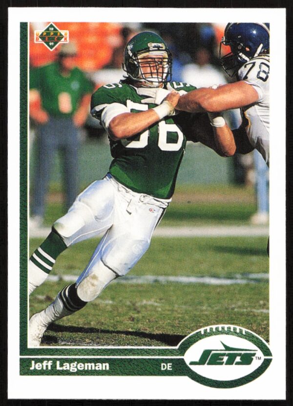 1991 Upper Deck Jeff Lageman #63 (Front)