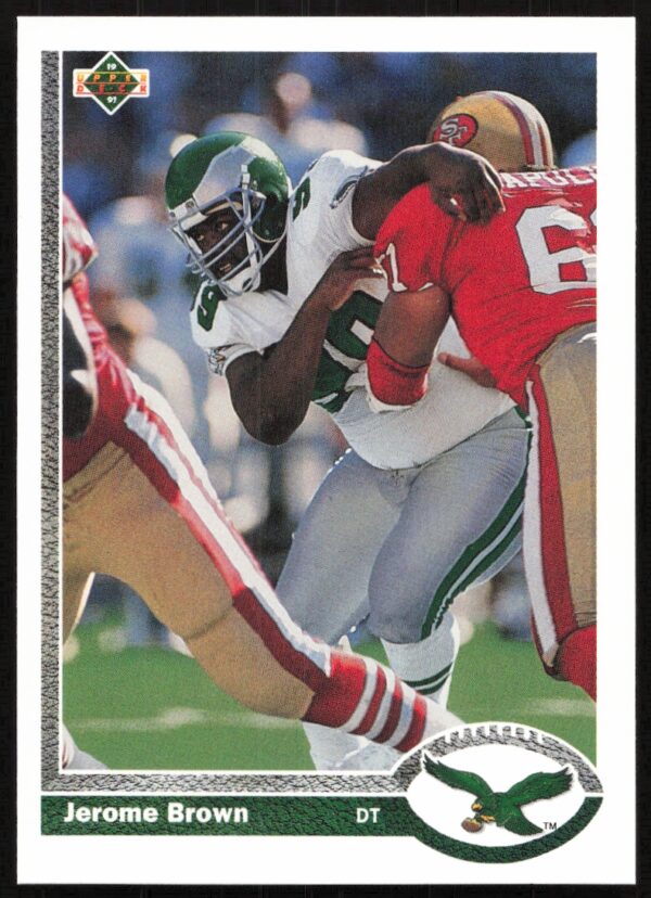 1991 Upper Deck Jerome Brown #317 (Front)