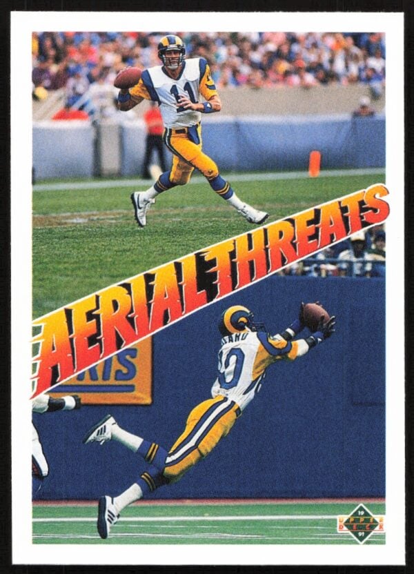 1991 Upper Deck Jim Everett / Henry Ellard #30 (Front)