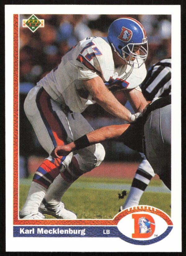 1991 Upper Deck Karl Mecklenburg #105 (Front)