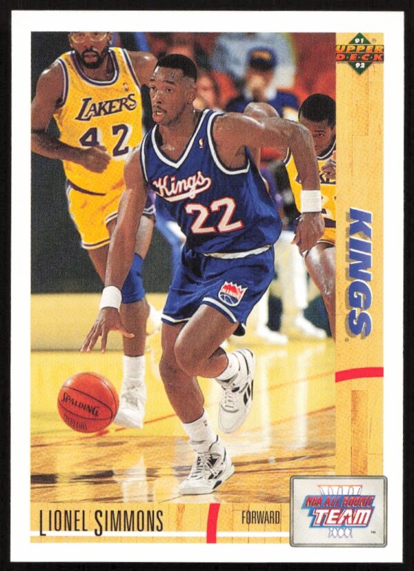 1991 Upper Deck Lionel Simmons #36 (Front)