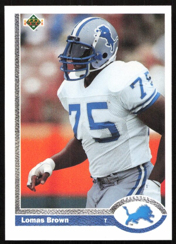 1991 Upper Deck Lomas Brown #325 (Front)