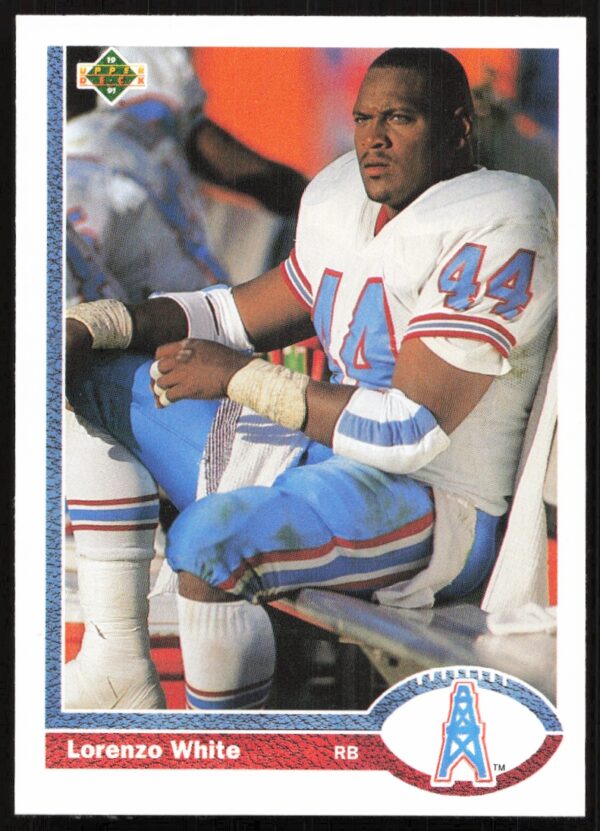 1991 Upper Deck Lorenzo White #297 (Front)