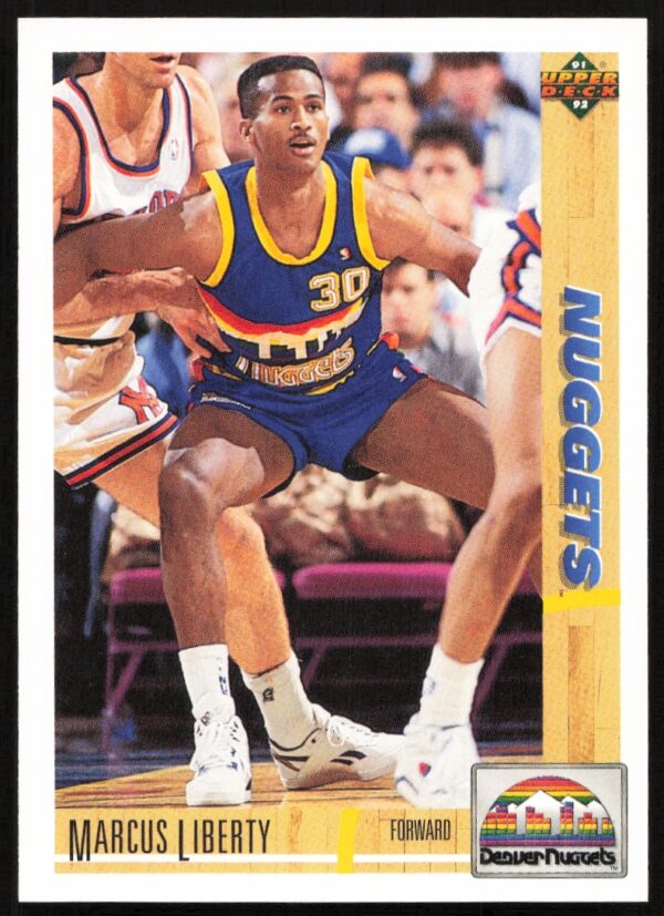 1991 Upper Deck Marcus Liberty #222 (Front)