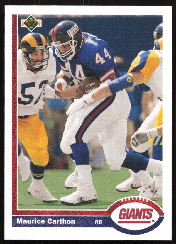 1991 Upper Deck Maurice Carthon #504 (Front)