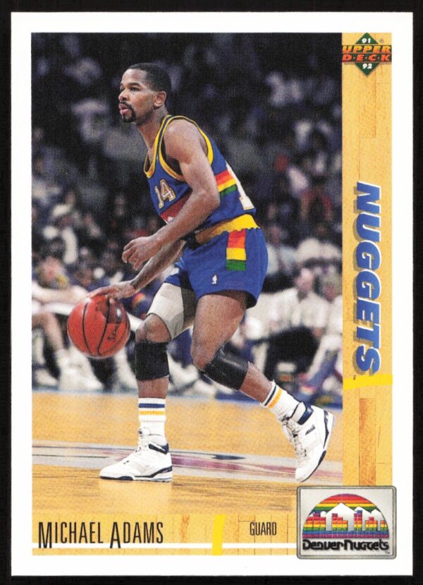 1991 Upper Deck Michael Adams #43 (Front)