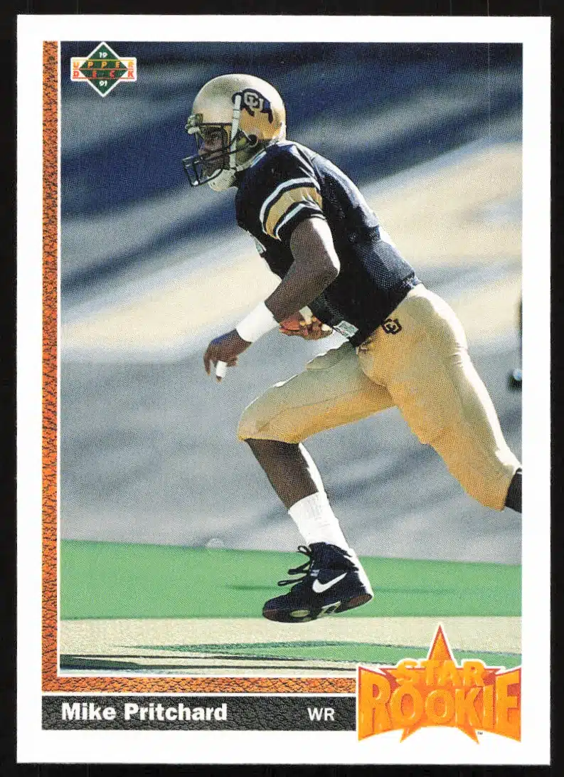1991 Upper Deck Mike Pritchard #8 (Front)