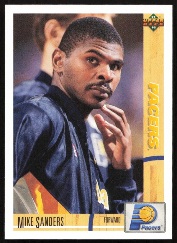 1991 Upper Deck Mike Sanders #337 (Front)