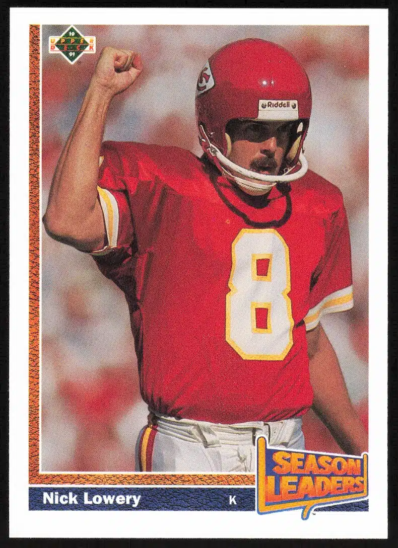 1991 Upper Deck Nick Lowery #405 (Front)