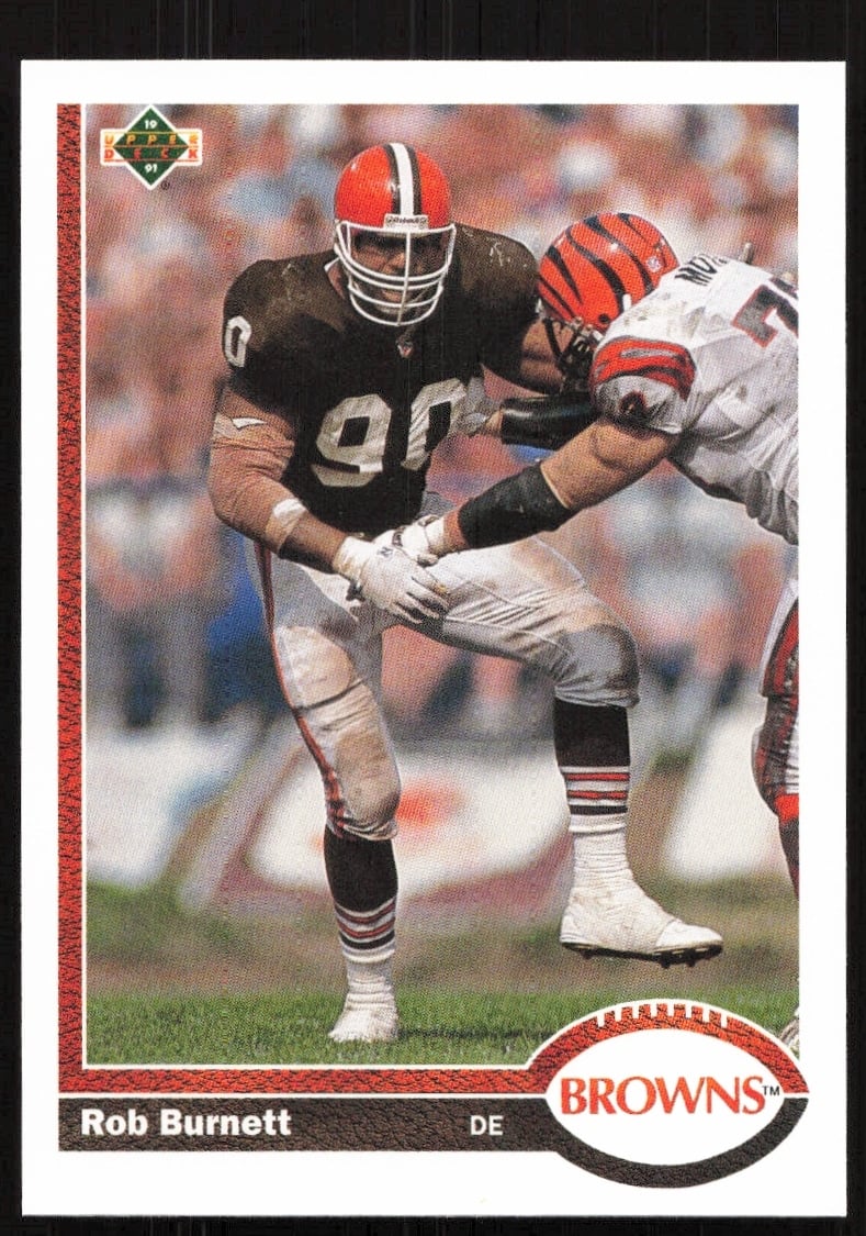 1991 Upper Deck Rob Burnett #503 (Front)