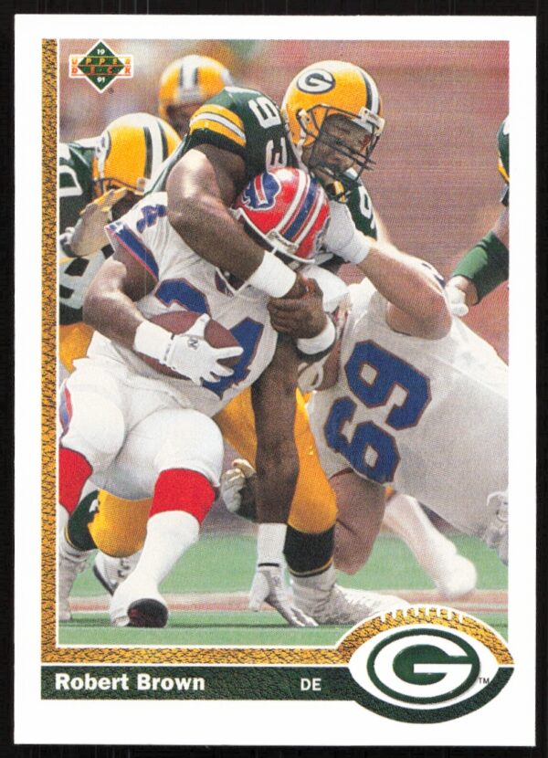 1991 Upper Deck Robert Brown #519 (Front)