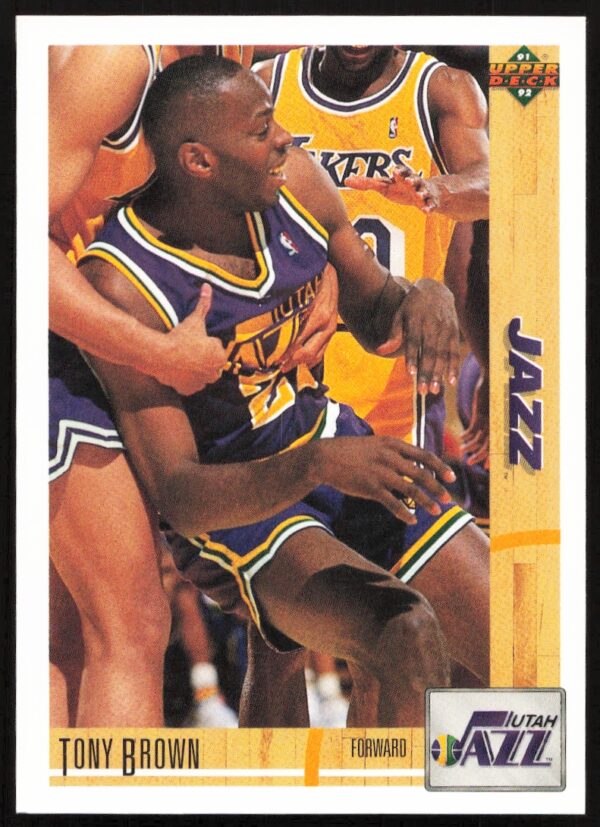 1991 Upper Deck Tony Brown #308 (Front)