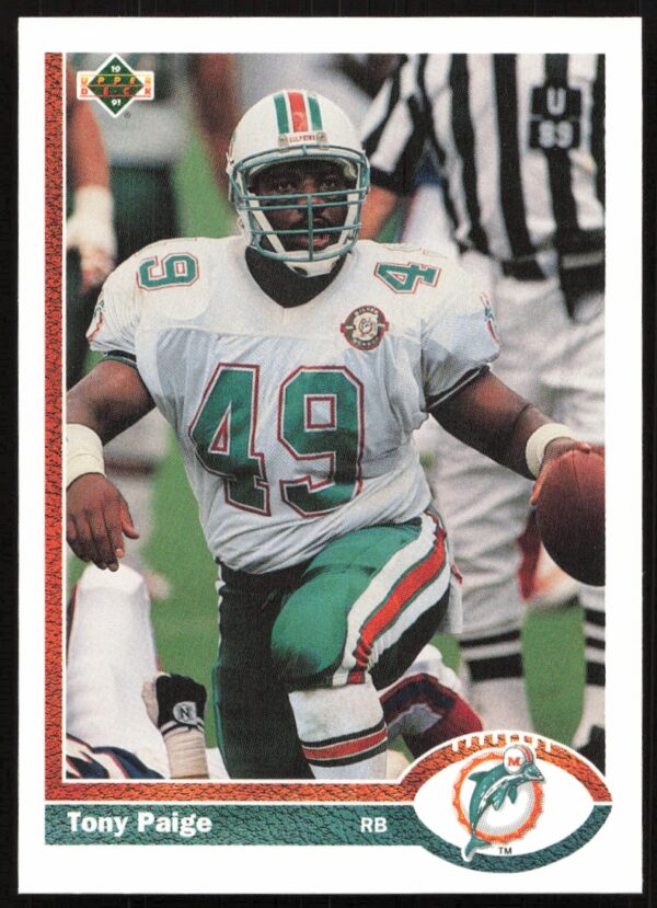 1991 Upper Deck Tony Paige #337 (Front)