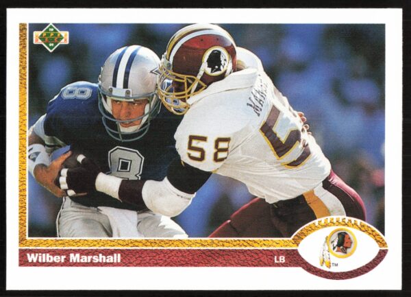 1991 Upper Deck Wilber Marshall #276 (Front)