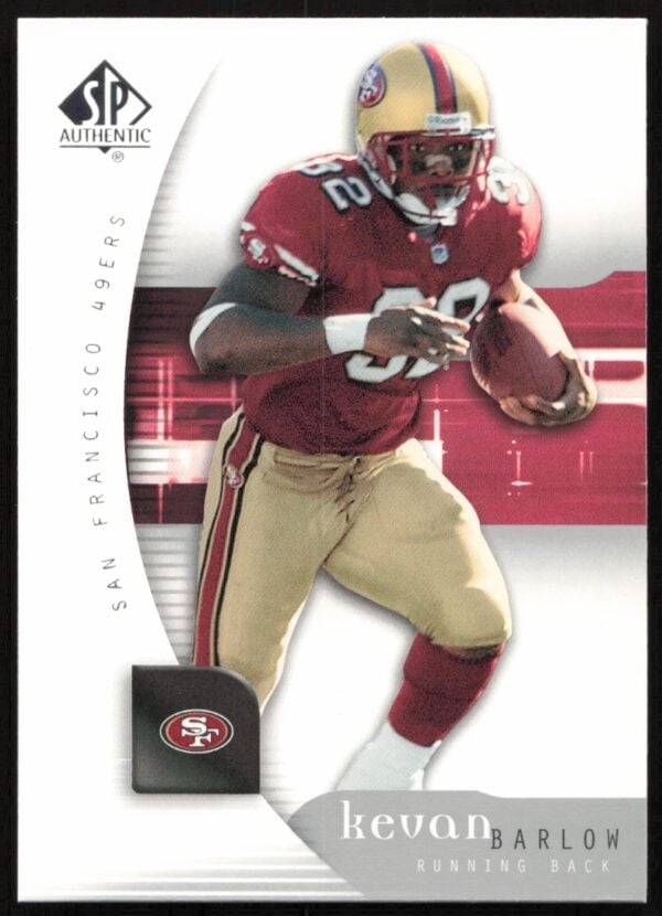 2005 Upper Deck SP Authentic Kevan Barlow #74 (Front)