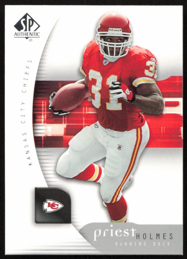 2005 Upper Deck SP Authentic Priest Holmes #42 (Front)