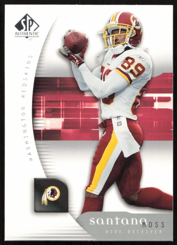 2005 Upper Deck SP Authentic Santana Moss #60 (Front)