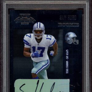 Sam Hurd on 2006 Playoff Contenders autographed card, rated PSA 9.