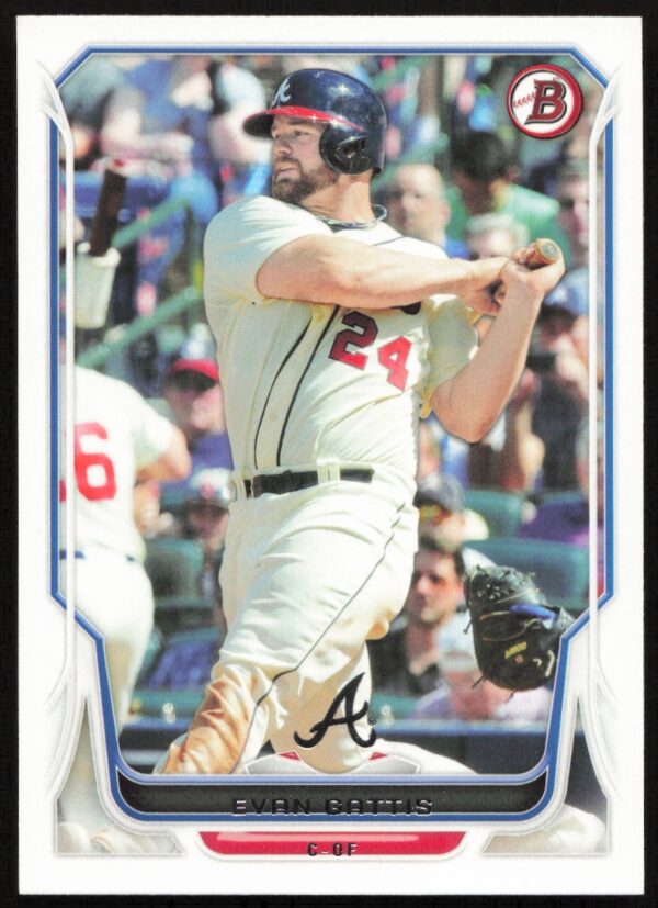 2014 Bowman Evan Gattis #13 (Front)