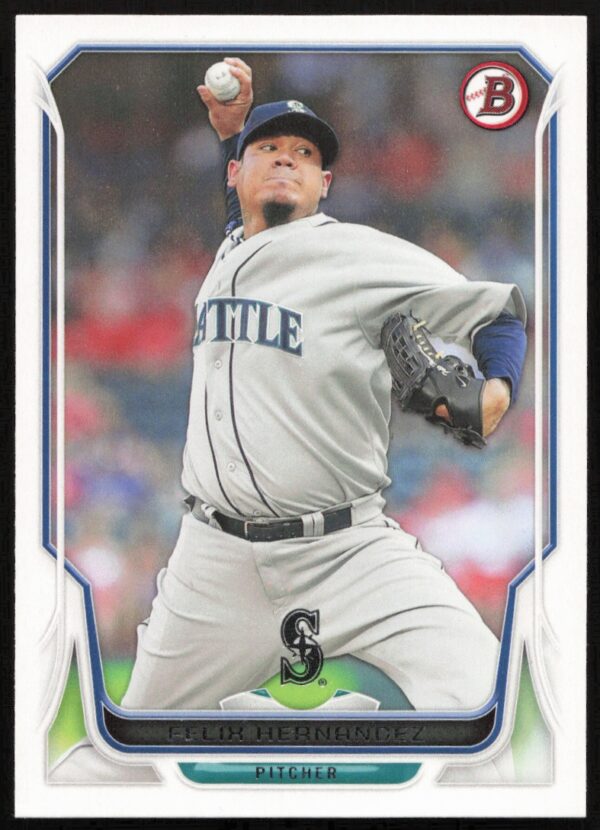 2014 Bowman Felix Hernandez #102 (Front)