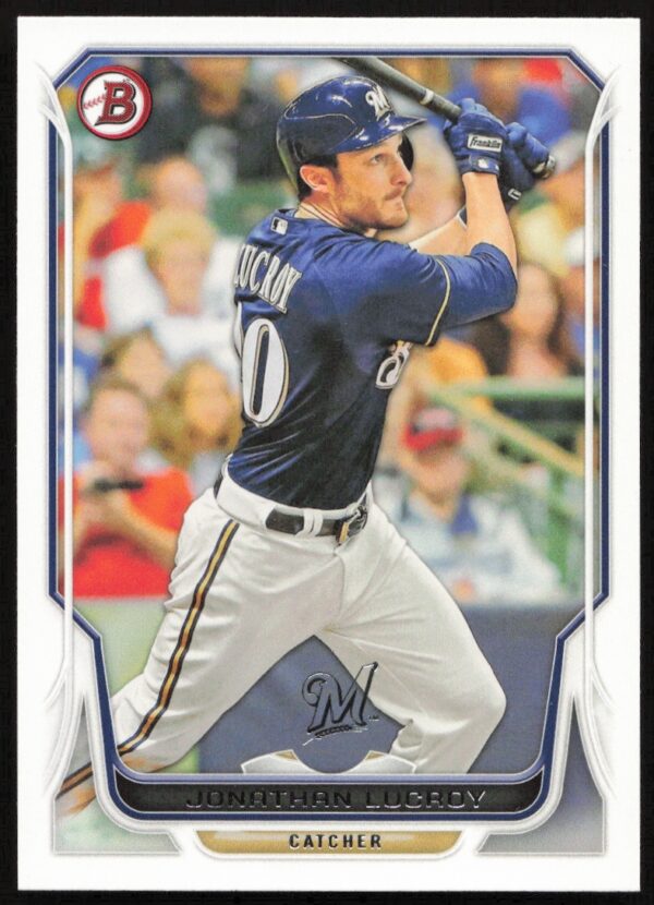 2014 Bowman Jonathan Lucroy #206 (Front)