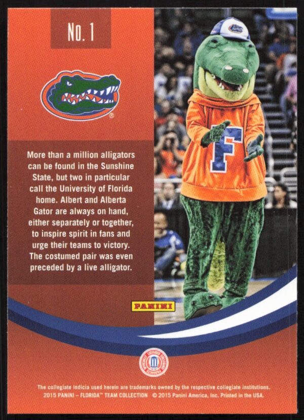 2015 Panini Florida Gators Albert #1 (Back)