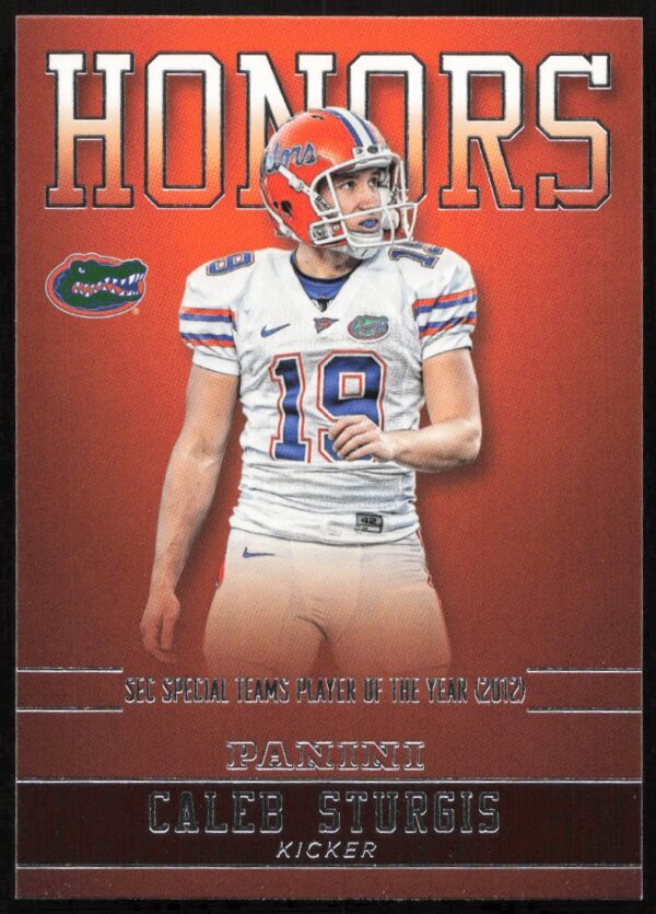 2015 Panini Florida Gators Caleb Sturgis Honors #CS-FL (Front)