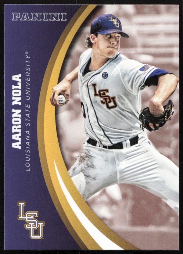 2015 Panini LSU Tigers Aaron Nola #69 (Front)