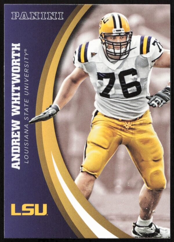 2015 Panini LSU Tigers Andrew Whitworth #46 (Front)