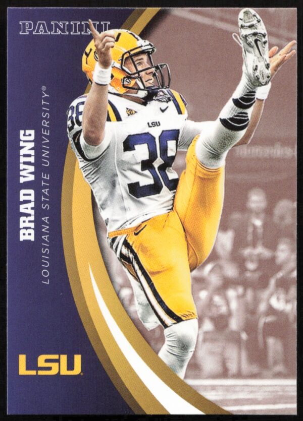 2015 Panini LSU Tigers Brad Wing #70 (Front)